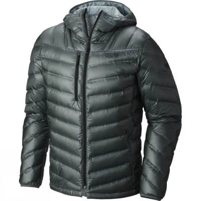 Chaquetas Mountain Hardwear Stretch Down RS Hooded Hombre Verde - Chile VNP162584